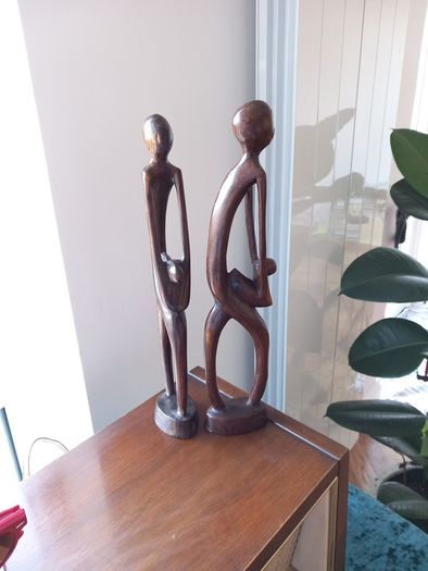 Mother and Baby  Abstract wood figurine/Carving Decorations home house present gift kid Postage Available