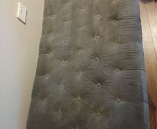 large grey foot stool