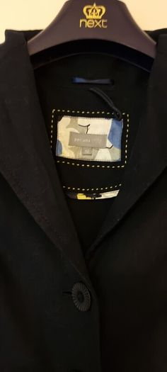 Per Una Navy Pure Linen Blazer S12