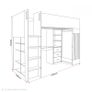 2x High Sleeper Loft Bed with Built-in-Desk. Link new. Image 2