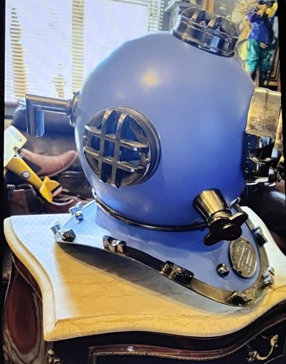 Two diving helmets