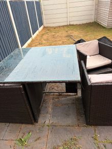 rattan set for garden