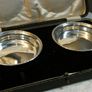 Pair of Solid Silver Dishes, Birmingham 1945, Lawrence Emanuel, Original Fitted Box, 110g Image 2