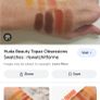 Huda beauty palette topaz coral warm brown obsessions Image 3