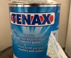 Tenacious mastic to fill and glue marble and stone , colour for white / cream