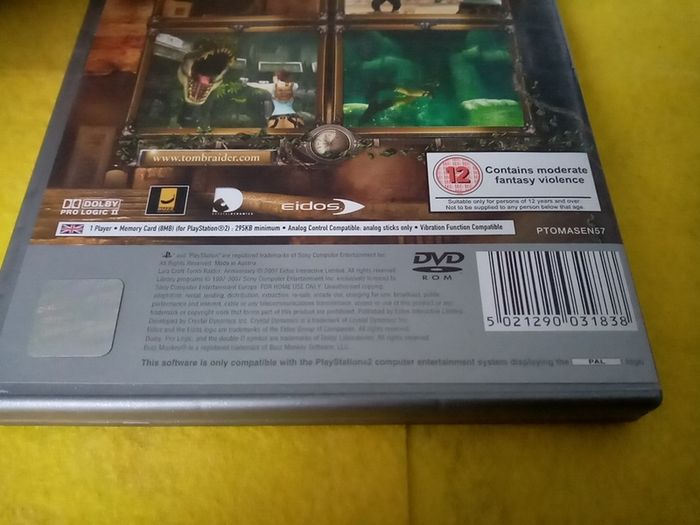 Tom Raider Anniversary PlayStation 2 Ps2 Games Original