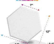 4 x 12 Pack Hexagon acoustic felt sound proofing panels