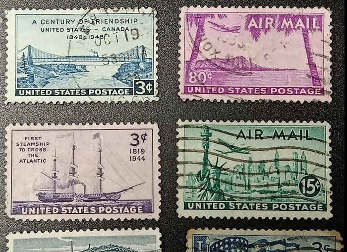 1930s 1960s USA Airmail & Statehood History