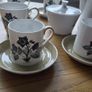 Tuscan wild strawberry coffee set Image 2