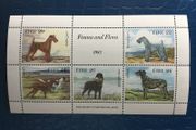 Irish stamps, 1983 mini sheet, Dogs