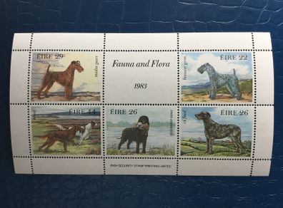 Irish stamps, 1983 mini sheet, Dogs