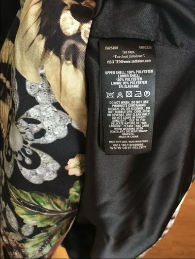 Ted Baker - Felcity Gem Gardens Pleasted Dress (Size 2/ UK 10)
