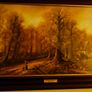 Framed print of oil painting COUNTRY COTTAGES By Clemens Image 2