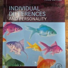 Individual Differences and Personality by Michael C. Ashton - 3rd Ed