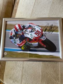 Autographed Marco Simoncelli Picture