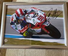 Autographed Marco Simoncelli Picture