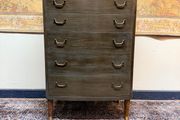 Vintage Bow Fronted Tallboy Dresser