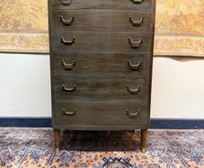 FLASH SALE! Was 550 now 450 !! Vintage Bow Fronted Tallboy Dresser
