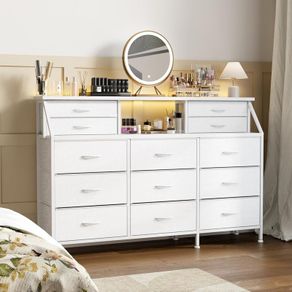 Dresser for Bedroom with 13 Drawers, 55 Wide Chest of Drawers