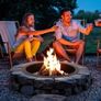 Fire Pit Ring Round 40 Inch Outer Steel Liner DIY Campfire Ring Firepit Image 2