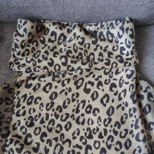 Leopard Print Poncho, ONE SIZE