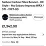 Seibon carbon fibre bonnet for classic impreza Image 2