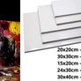 20pcs Canvas Panels (15x20-4pk, 24x30-4pk, 30x40-4pk, 20x20-4pk, 30x30-4pk) 3mm Blank Artist Canvas Board / 280GSM/ 100% Cotton/Triple Primed/Acid Free/Medium Grain- Acrylic And Oil Painting (FREE POSTAGE) Image 2