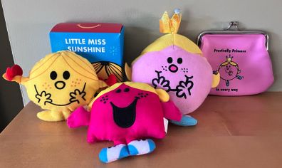 Little Miss Soft Toys x 3 and Little Miss Purse.