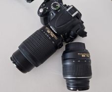 Nikon D5000 with additional lens