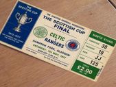 Celtic v Rangers Souvenir Ticket 1977 Scottish Cup Final