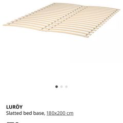 Ikea Luroy slatted bed base double