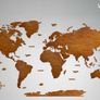 World Classic Wooden Map Wall Decoration Image 4