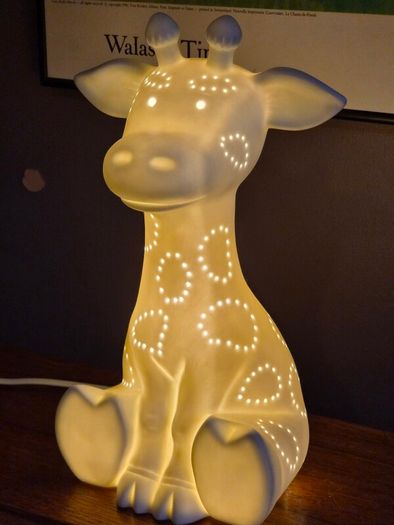 belleek pottery night light