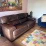 FREE Brown Leather Sofa Image 3