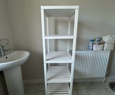 2 x IKEA MUSKAN White Shelving Units