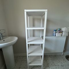 2 x IKEA MUSKAN White Shelving Units