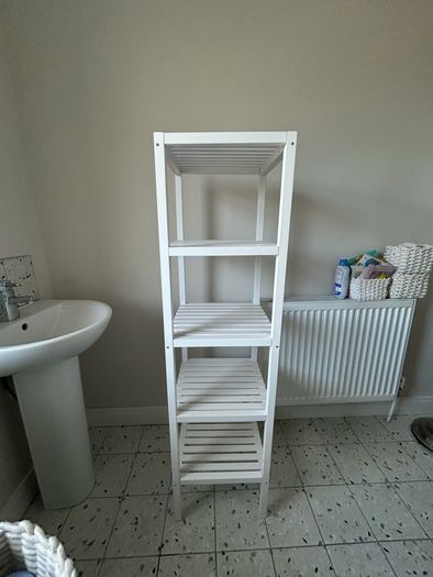2 x IKEA MUSKAN White Shelving Units