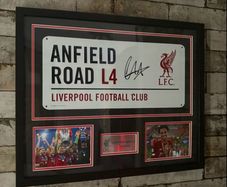 Trent Alexander Arnold signed and framed street sign with COA