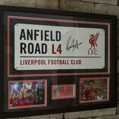 Trent Alexander Arnold signed and framed street sign with COA