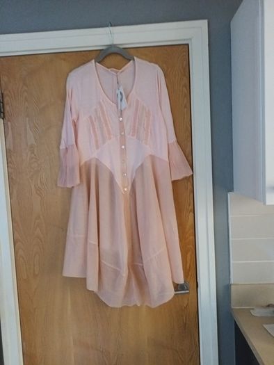Pinkiss Dress Or Long  Shirt/Coat  S. S-M  12.   B.N.W.T
