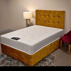 Stylist Double, King And Superking Sizes Divan Beds, Multiple Options Of Headboards, Drawers And Tufted Memory Mattresses Instock