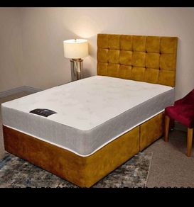 Stylist Double, King And Superking Sizes Divan Beds, Multiple Options Of Headboards, Drawers And Tufted Memory Mattresses Instock