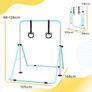 Foldable Kids Gymnastics Bar w/ Non-Slip Mats, for 3+ Years Image 2