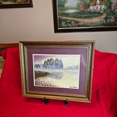Original Oil Painting Reflections by Irish artist Mary B. Lynam  Framed & Glazed