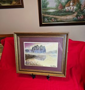 Original Oil Painting Reflections by Irish artist Mary B. Lynam  Framed & Glazed