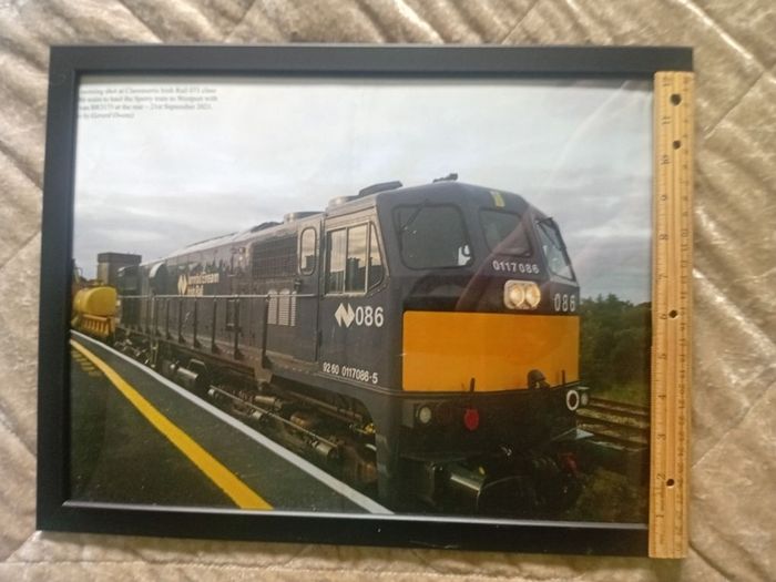 Framed Irish Railway poster