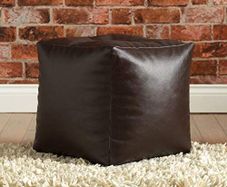 Footrest/Footstool/Puffe/Ottoman/Point Bean Bag Chair Cover Only, Medium Size, Brown (unfilled):AVAILABLE FOR PICK UP