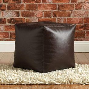 Footrest/Footstool/Puffe/Ottoman/Point Bean Bag Chair Cover Only, Medium Size, Brown (unfilled):AVAILABLE FOR PICK UP