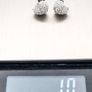 Sterling Silver CZ Heart Stud Earrings Image 8