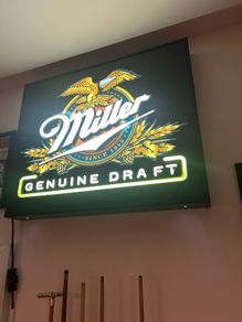 Miller Genuine Draft Neon Box Light